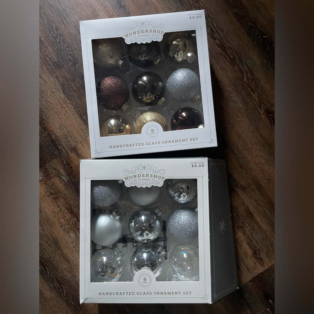 Wondershop Glass Ornaments
